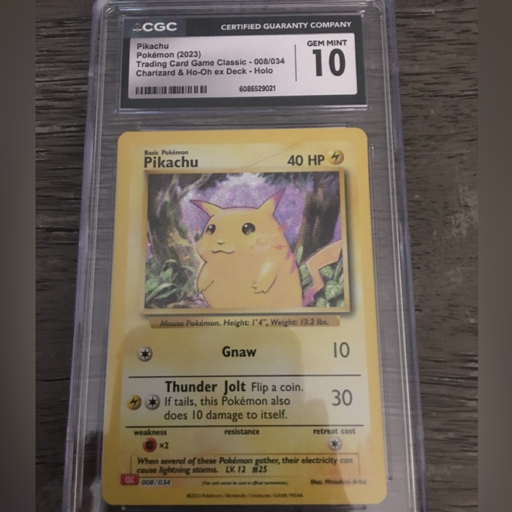 Pikachu 008/034 2023 Classic collection- Holo CGC 10